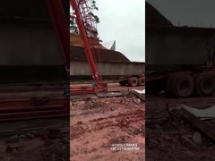 guindaste de pórtico video do fardo da fábrica