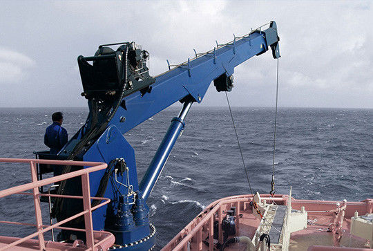 1 - guindaste elétrico da plataforma do iate de 30T Marine Knuckle Boom Crane Q235B