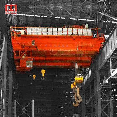 Tipo 74 de 50 toneladas de 35 toneladas Ton Double Beam Bridge Foundry Crane With Cabin Control de QDY