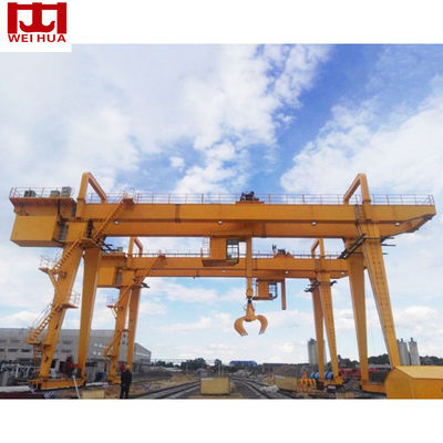 Tipo personalizado viga Goliath Gantry Crane 20 Ton With Grab do MZ do dobro