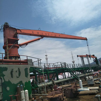 0 ~ 80 gerencio de Crane With BV 360° da plataforma de Ton Hydraulic Stiff Boom Marine