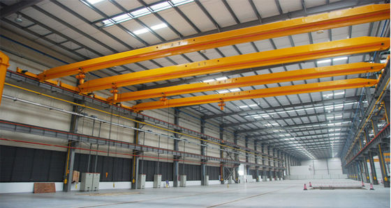 16 guindaste de ponte de 10 toneladas de 5 toneladas do armazém do guindaste Q235B do EOT de Ton Single Beam