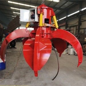 Manipulação hidráulica elétrica de Crane Grab Bucket For Material do disco do dobro de Mutivable