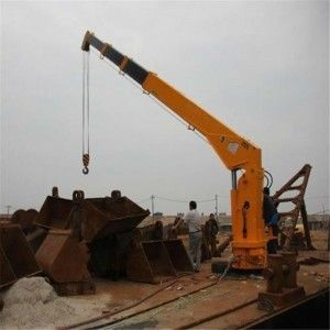Crescimento telescópico hidráulico Marine Crane Boat Deck Crane 0,5 do navio de carga ~ de 20 toneladas