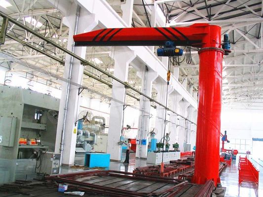 O peso leve de 2 Ton Electric Hoist Jib Crane para o uso fácil da estação de trabalho ganha o tempo