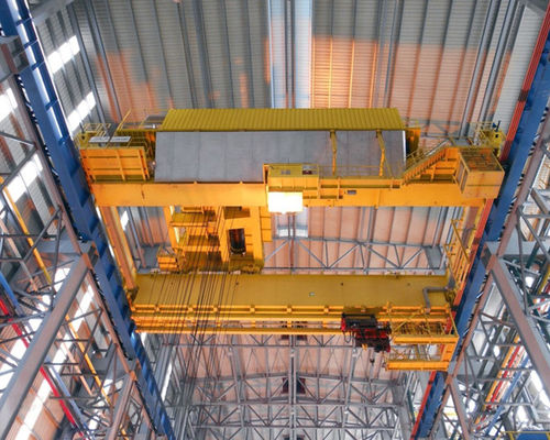 carcaça de viagem aérea elétrica Crane For Steel Mill da viga dobro