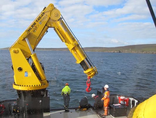 2t a pouca distância do mar - economia de energia de levantamento da altura de 30t Marine Deck Crane 40m
