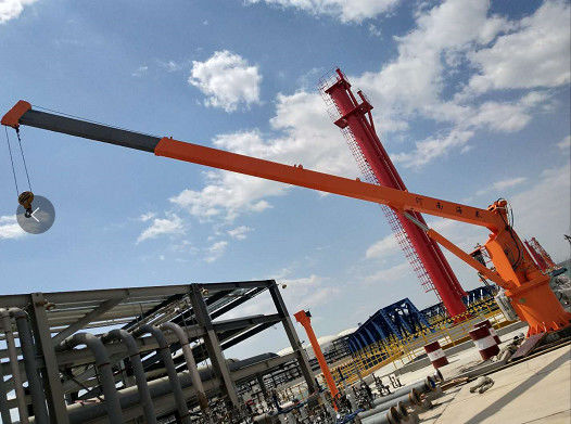 1 - guindaste elétrico da plataforma do iate de 30T Marine Knuckle Boom Crane Q235B