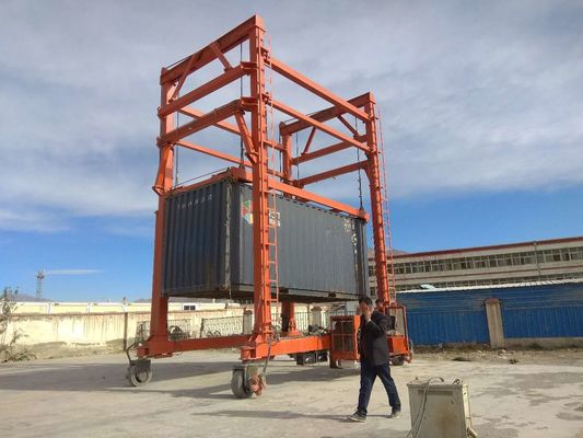 Guindaste de pórtico móvel portátil RTG RMG para contêineres 40T para armazéns