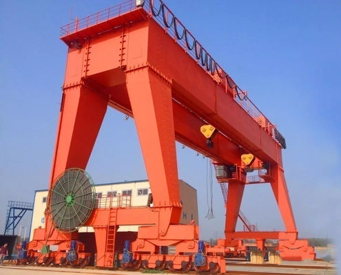 Guindaste de pórtico 100t MG tipo viga dupla A com guindaste elétrico 7,5 m ~ 35 m de extensão