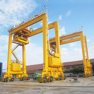 5 resistentes - o pórtico de borracha Crane For Outdoor do pneumático de 500t RTG encaixotou a forma