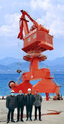 De 40 toneladas - 60 Ton Lattice Boom Harbour Portal Jib Crane Cabin Control