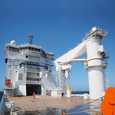 Resistência de impacto Marine Crane a pouca distância do mar hidráulica 36 Ton Ship Deck Cranes