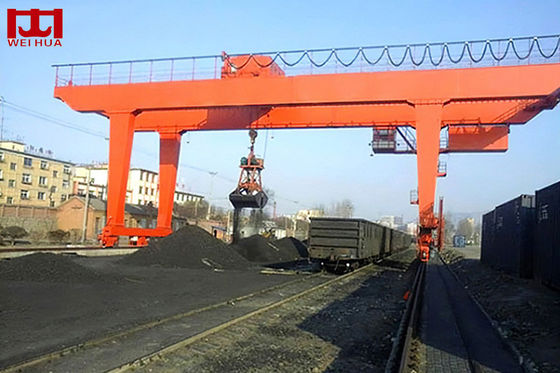 Tipo personalizado viga Goliath Gantry Crane 20 Ton With Grab do MZ do dobro