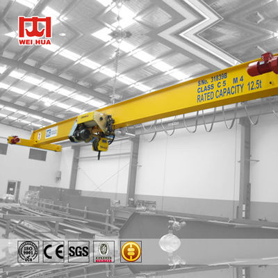 Estilo do Euro de 10 toneladas - 20 Ton Single Girder Overhead Travelling Crane For Garage