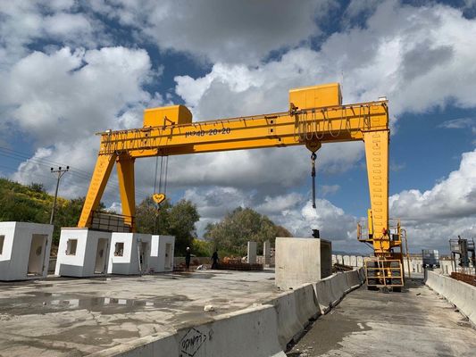 5 - 500 toneladas Canais RTG eléctricos de duas vigas de pneus de borracha